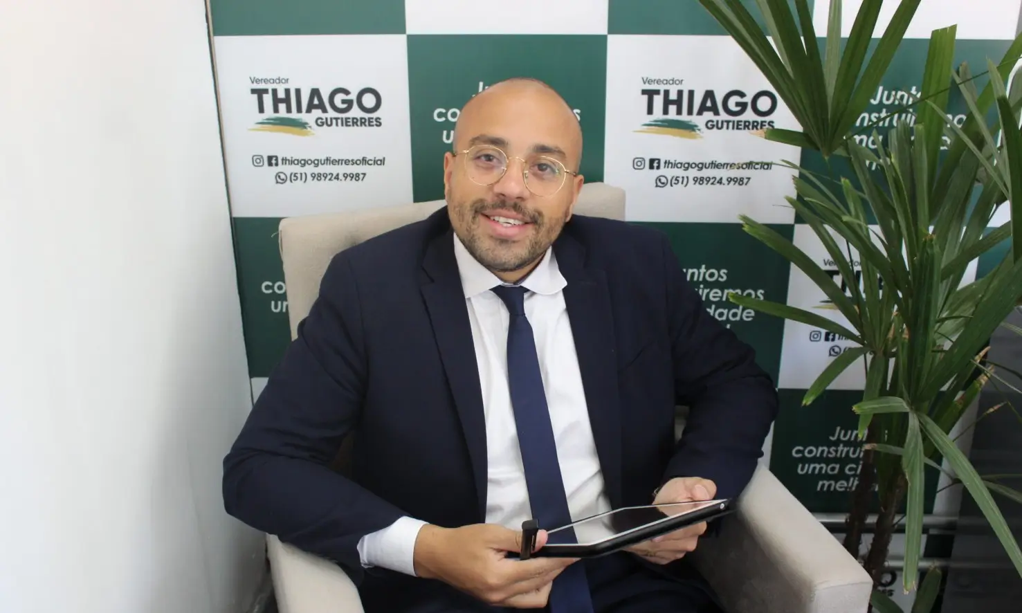 O vereador Thiago Gutierres